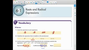 Algebra 2 6.1 Roots and Radical Expressions