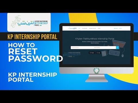 How to Reset KP Internship Portal Account Password | KP Internship Portal