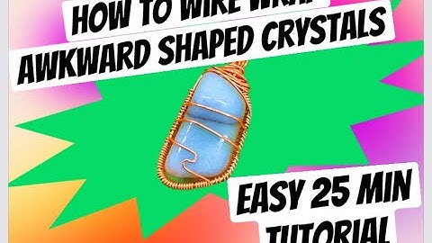 HOW TO WIRE WRAP ODD SHAPED CRYSTALS: Amazonite Pendant 25 MIN Tutorial Start to Finish