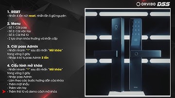 ORVIBO_24 Video Hướng Dẫn Cài Đặt & Sử Dụng "Khóa Smart Lock C1 Bằng Cách Thao Tác Trực Tiếp"