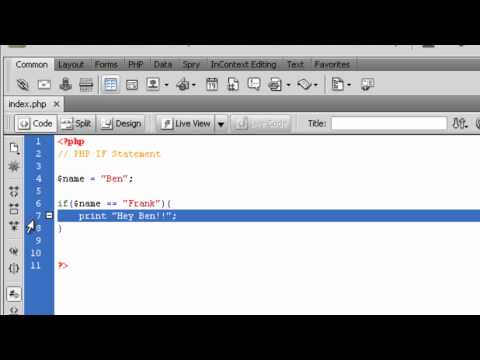 PHP Tutorial - If Statement Tutorial