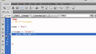 PHP Tutorial - If Statement Tutorial