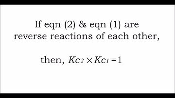 Equilibrium constant of the reverse reaction
