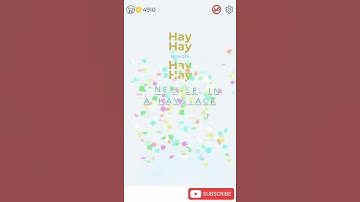 Dingbats Level 314 Hay Hay Needle Hay Hay Walkthrough