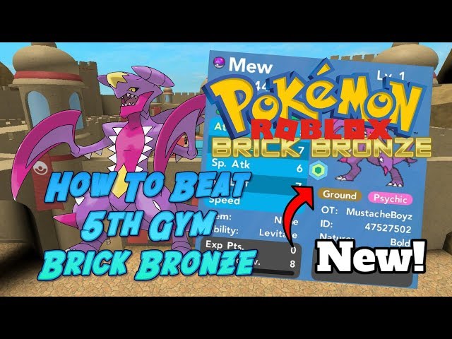 HOW TO GET GIBLE IN POKEMON BRICK BRONZE! - 5TH GYM - video