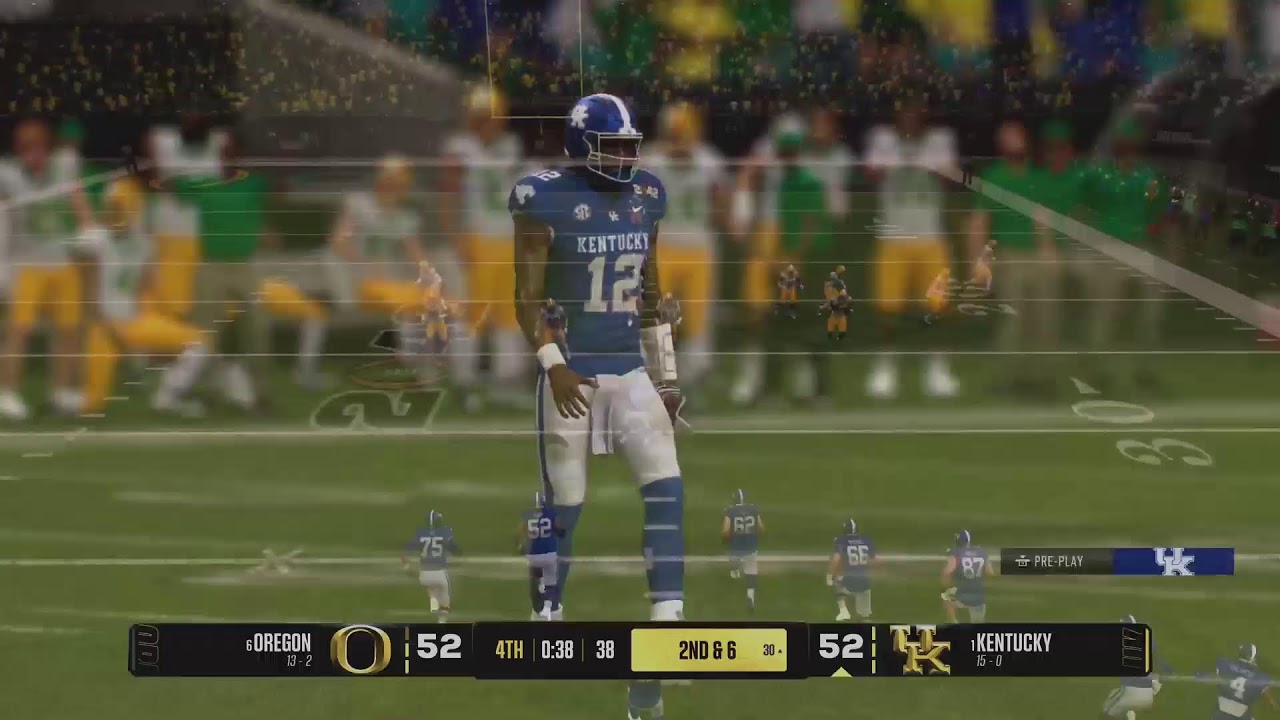 Gamerkid75 is live on ncaa 25 playing dynasty kentucky wildcats season 2041 season