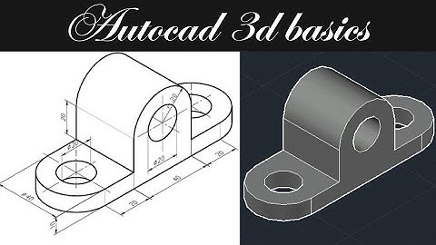 AutoCAD 3d basics| AutoCAD for beginners| Easy way to make engineering drawing | presspull command 