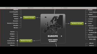 Mindjet MindManager - map parts - EUROPE screenshot 2