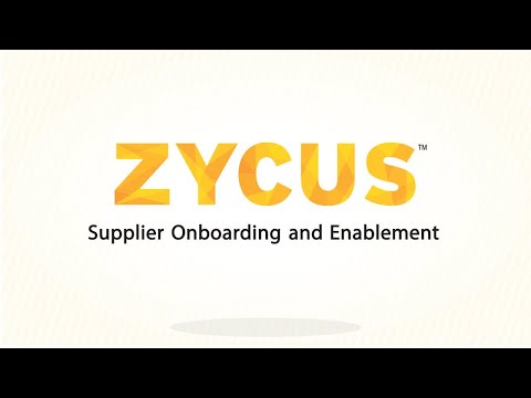 Zycus’ Supplier Onboarding and Enablement