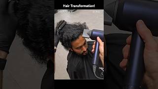Crazy Curly to Straight Hair - Men’s Hair transformation! #shorts #wedding #beauty