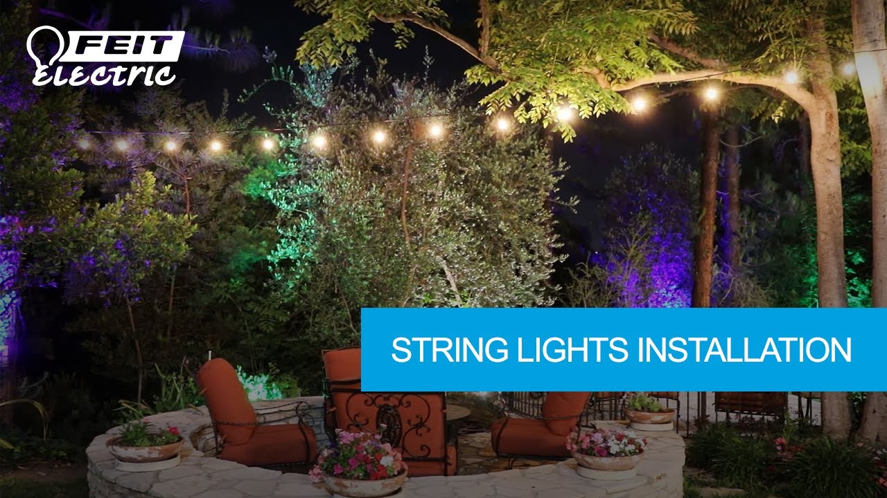 How to Install Feit Electric String Lights YouTube