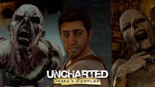 The Curse of El Dorado | Uncharted Drake's Fortune - All Descendant (Zombie) Encounters