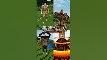 Minecraft attack on titan #animeanxiety #attackontian #aot #erenyeager  #ShingekiNoKyojin #マイクラ