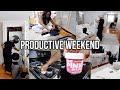 Productive wknd routine cleaning grocery shopping old navytarget haul packing honest mom chat