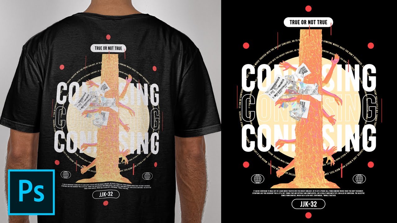 T-Shirt Design Confusing - Tutorial Photoshop CC 2020