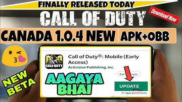 How to download call of duty canadian beta update version 1.0.4.0 in Android/ios|apk+obb|Download