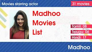 Actress Madhoo Movies List.