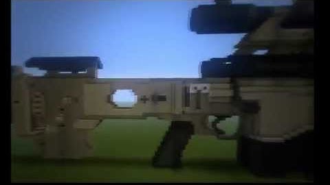 Minecraft Biggest Creations   Remington MSR 3D Model   Call of Duty Modern Warfare 3 HD