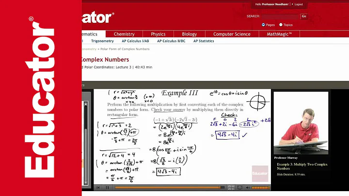 Complex Numbers: Multiplying in Polar Form