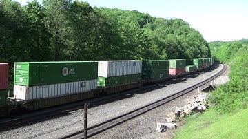 NS 9355 Leads A Stack Train @ Cassandra, PA w Canon HF11