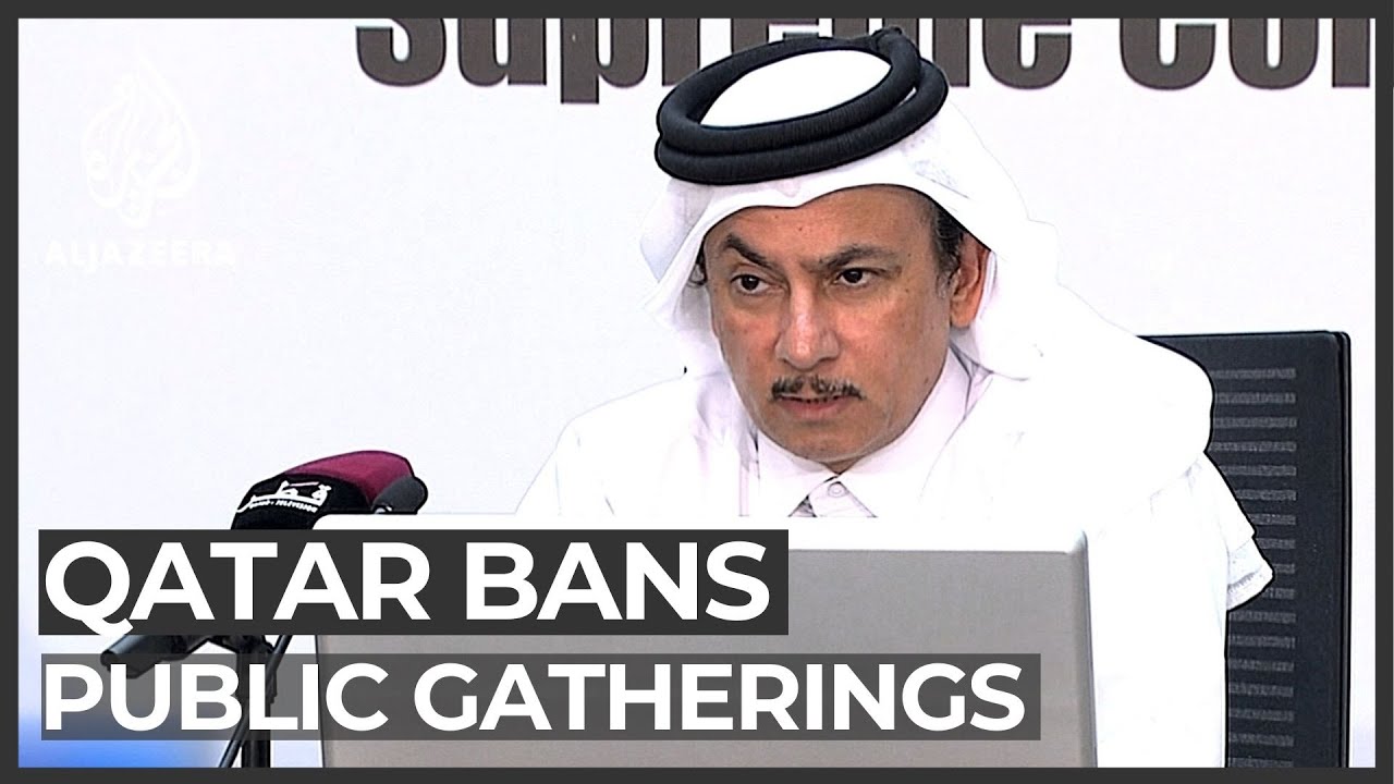 قطر تحظر التجمعات العامة لاحتواء كوفيد-19
