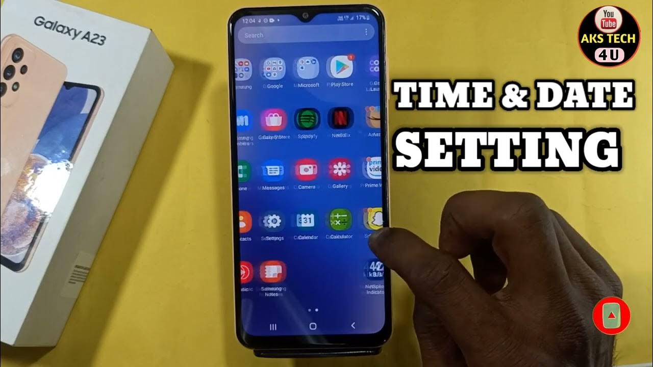Samsung A23 Time And Date Setting How To Set Time And Date In Samsung