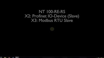 NT 100 - Profinet IO-Device (slave) - Modbus RTU slave