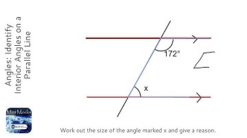 Angles: Identify Interior Angles on a Parallel Line (Grade 3) - OnMaths GCSE Maths Revision