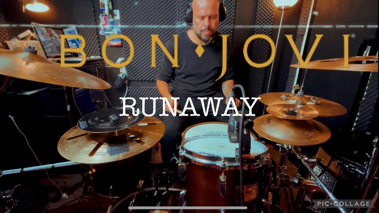 RUNAWAY - Bon Jovi Drum cover - YouTube
