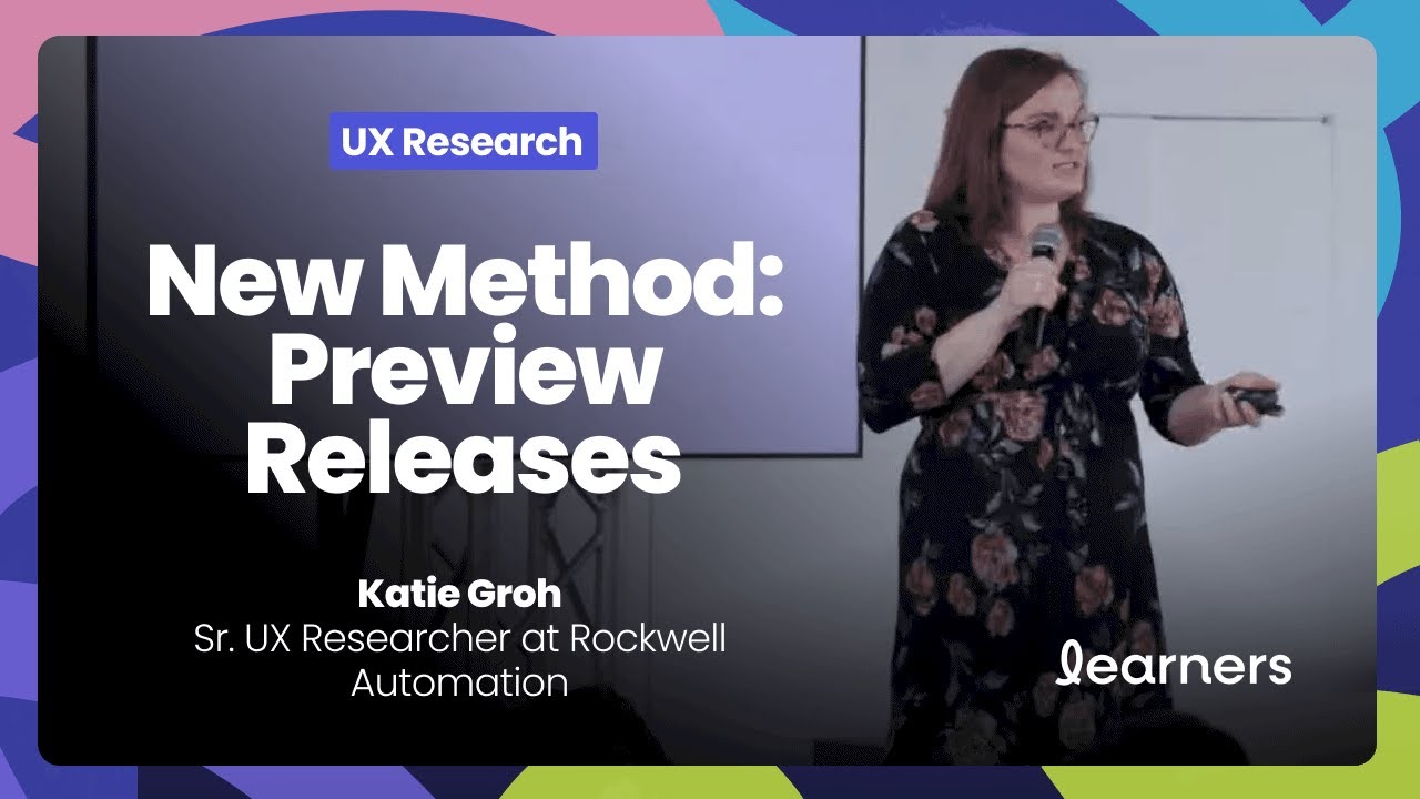 Preview Releases: A Method for Technical Products | Katie Groh - YouTube