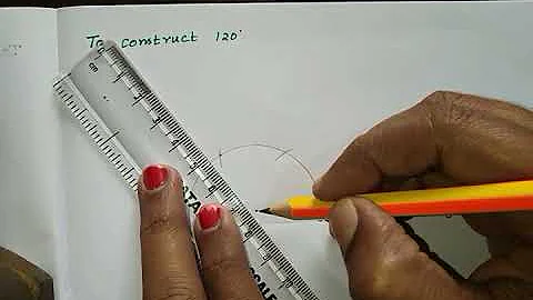 Constructing 120 Degree using ruler and compass only.