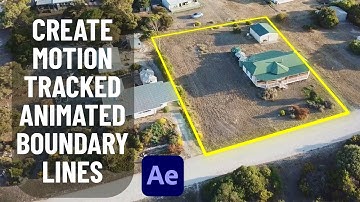 How To Add Boundary Lines In Real Estate Video In After Effects