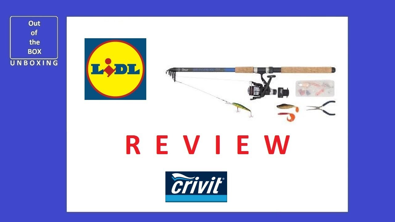 REVIEW Crivit Spin Fishing SET 210-5 for trout and perch (Lidl 210