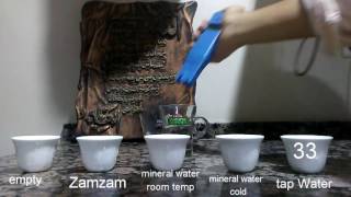 Tds test Zamzam Vs mineral water Vs tap water