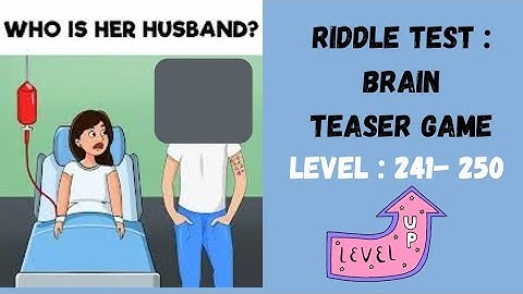 Solve Levels 241 to 250 in Riddle Test Brain Teaser Game @gamechasebyme #gamechase #riddletest