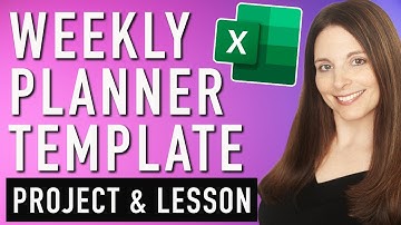 Customize Weekly Planner Template in Excel - Create 2025 Weekly Planner