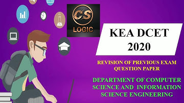 #DCET #CSE/IS KEA DIPLOMA CET-2020 | REVISION OF PREVIOUS QUESTION PAPER | 2018 | CSE/ISE | SESSION1