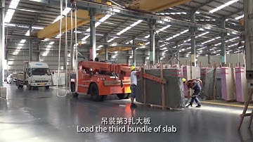 marble load into container