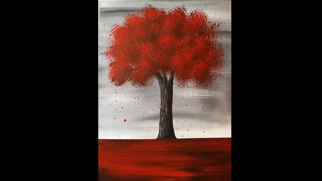 Peindre un Arbre Peinture Acrylique Facile YouTube