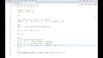 Leetcode 325. Maximum Size Subarray Sum Equals k