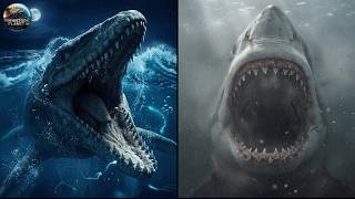 Mosasaurus vs Megalodon: The Night Hunt (Deep Sea Battle Analysis)