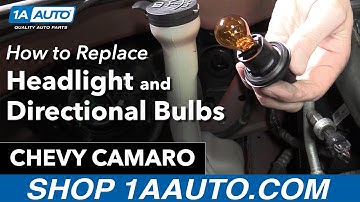 How to Replace Headlight and Directionals Bulbs 10-15 Chevy Camaro
