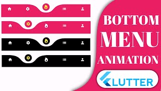 Menu Animation | Flutter Animated Bottom Navigation Bar | Flutter Bottom Navigation Bar Animation
