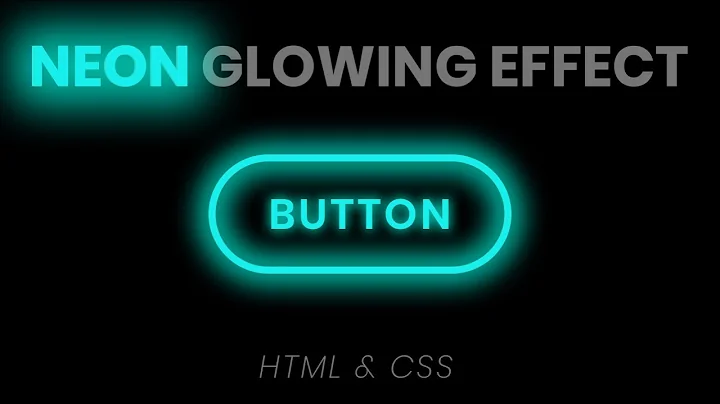 CSS Neon Button Effects on Hover | Html CSS Glowing Buttons