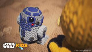 Crochet R2-D2 and C-3PO Lost On Tatooine! ☀️☀️ | @StarWarsKids