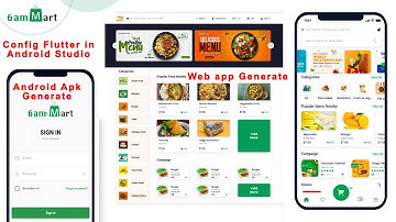 6amMart v2.1.1 - Flutter Configuration in Android Studio | Web and apk generate in Hindi 2023