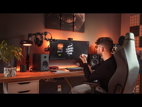 How To Light Your Desk Setup u0026 Workspace | Philips Hue Smart Lights Setup