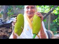       how to clean and cook mutton style green jackfruit curry by villfood