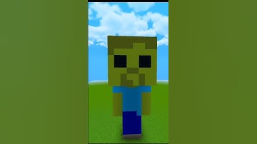 Noob vs Pro vs Hacker Baby Zombie statue in Minecraft #minecraft #viral