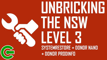 UNBRICKING THE NSW LEVEL 3 : DO NOT FOLLOW THIS GUIDE BEFORE BACKING UP THE NAND